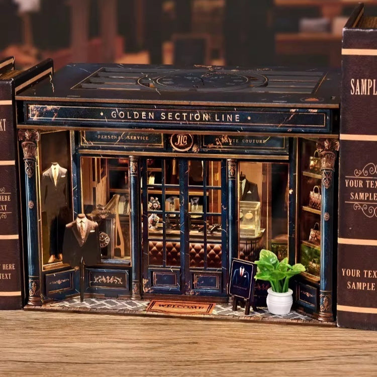 3D Miniature Wooden Building Block Toy With Golden Ratio Lines - Cindi Book