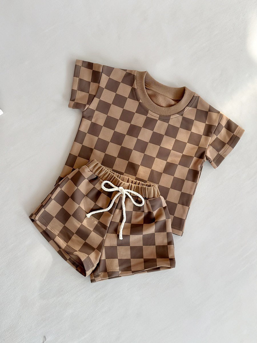 Ins Style Foreign Trade Baby Short Sleeve Suit - Cindi Book