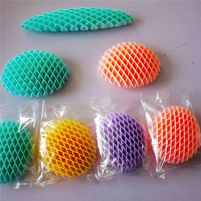 Colorful Worm Squeeze Stretchy Toy Sensory Deformation Plastic Shrapnel Decompression Worm Toy - Cindi Book