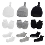 Newborn Hat Mittens And Socks Set With Rubber-soled Shoes - Cindi Book