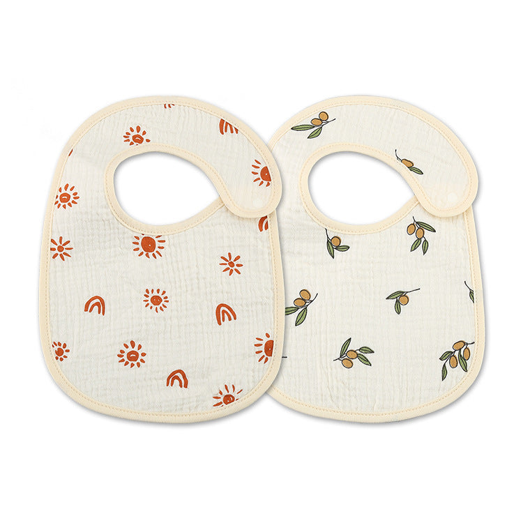 Thin Kids' Bib Pure Cotton Waterproof Gauze Saliva Towel - Cindi Book