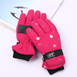 Outdoor Sports Riding Fleece-lined Thickened Finger Children's Ski Gloves - Cindi Book