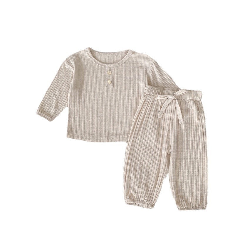 Children Spring And Autumn Cotton Base Pajamas Suit - Cindi Book