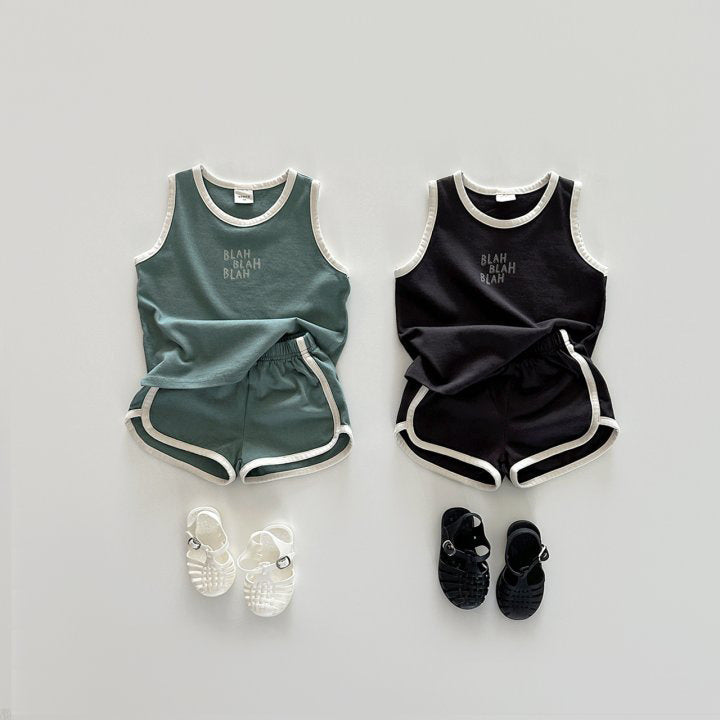 Cotton Sports Vest Shorts Casual Children Suit - Cindi Book