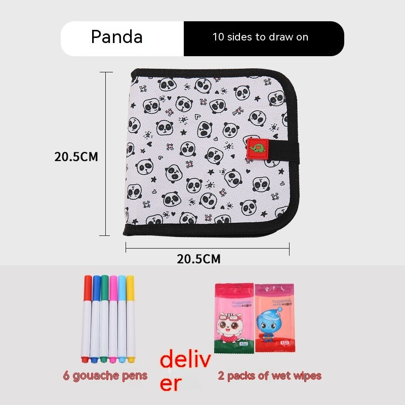 10-sided Children's Early Education Picture Book Double-sided Graffiti Drawing Board - Cindi Book