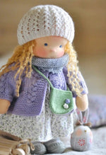 Handmade Plush Doll Golden Curly Girl Finished Product - Cindi Book