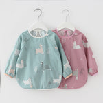 Baby Dinner Coverall Bib Spring And Autumn Long Sleeve Apron - Cindi Book