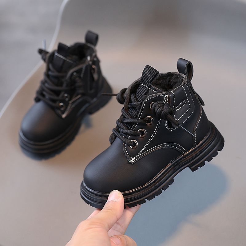 Baby Soft Bottom Short Boots High-top With Velvet Thickening Thermal Cotton Shoes - Cindi Book
