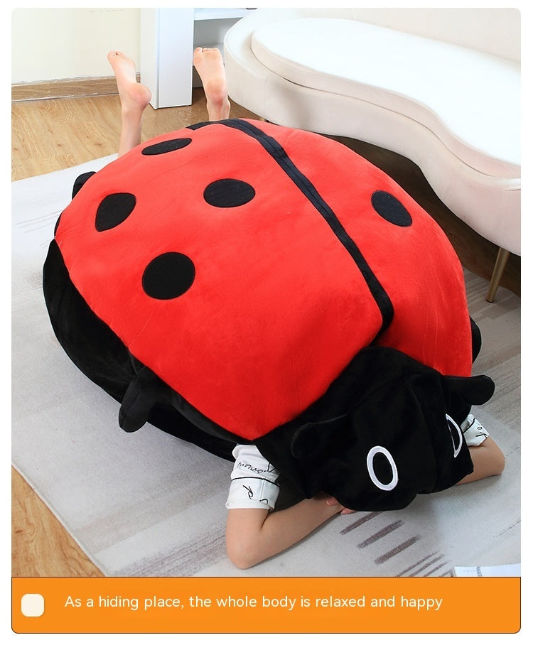 Wearable Ladybug Beetle Throw Pillow - Cindi Book