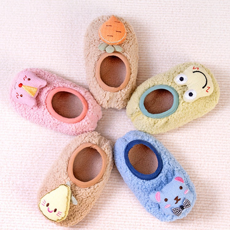 Non-slip Floor Socks For Kids Warm Fleece-lined And Extra-thickperfect As Your Little Ones First Pair Of Shoe - Cindi Book