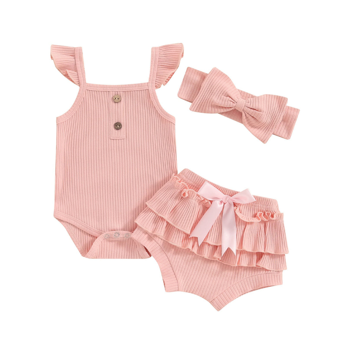 Girls' Sleeveless Jumpsuit Three-piece Suit - Cindi Book