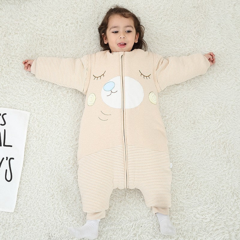 Cartoon Cotton Baby Anti-Kick Baby Sleeping Bag
