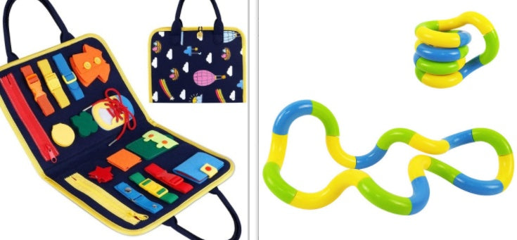 New Busy Book Children's Busy Board Dressing And Buttoning Learning Baby Early Education Preschool Sensory Learning Toy - Cindi Book