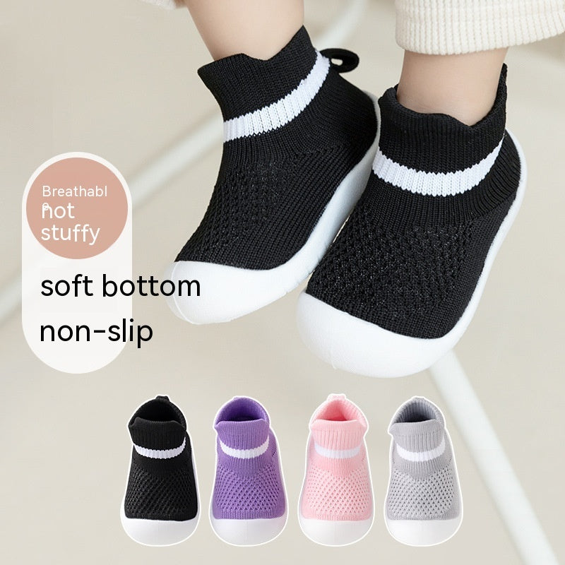 Soft Bottom Non-slip Can't Kick Off Baby Shoes - Cindi Book