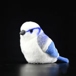 Gray Blue Tit Fat Chirp Plush Toy - Cindi Book