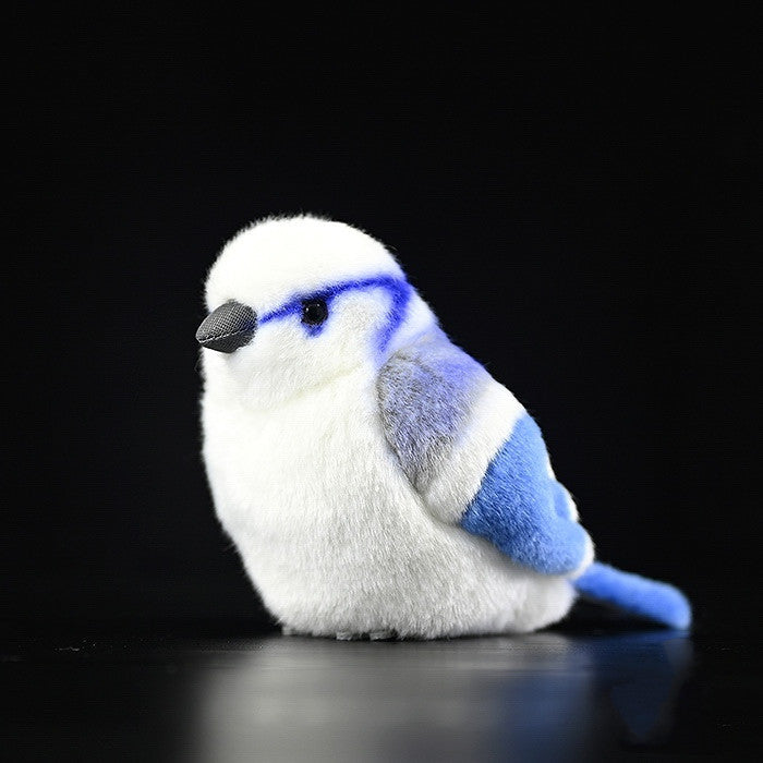 Gray Blue Tit Fat Chirp Plush Toy - Cindi Book