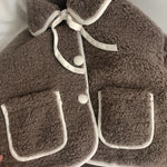 Lamb Wool Baby Turn-down Collar Coat Children's Thickened Cotton-padded - Cindi Book