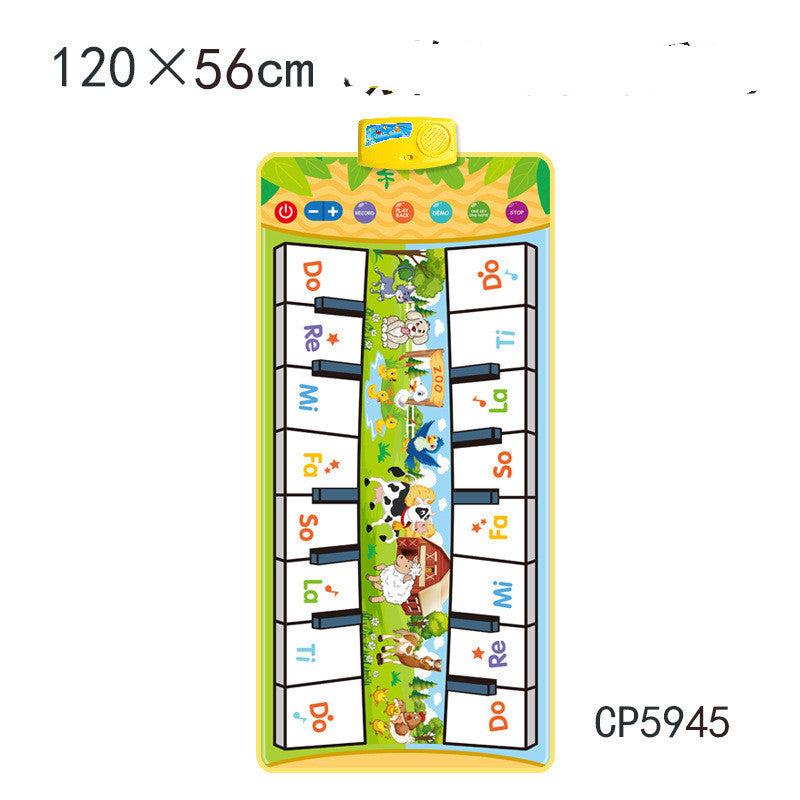 Children's Early Childhood Education Animal Piano Mat Multifunctional Music Blanket Toy - Cindi Book