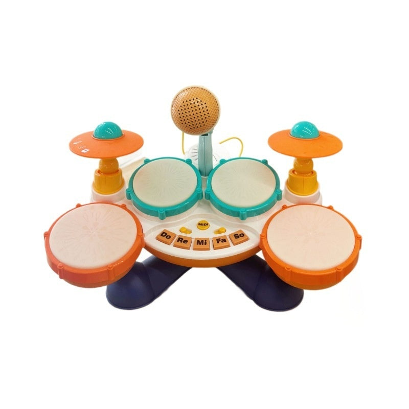 Children's Simulation Jazz Drum Kit Early Education Music Toys - Cindi Book