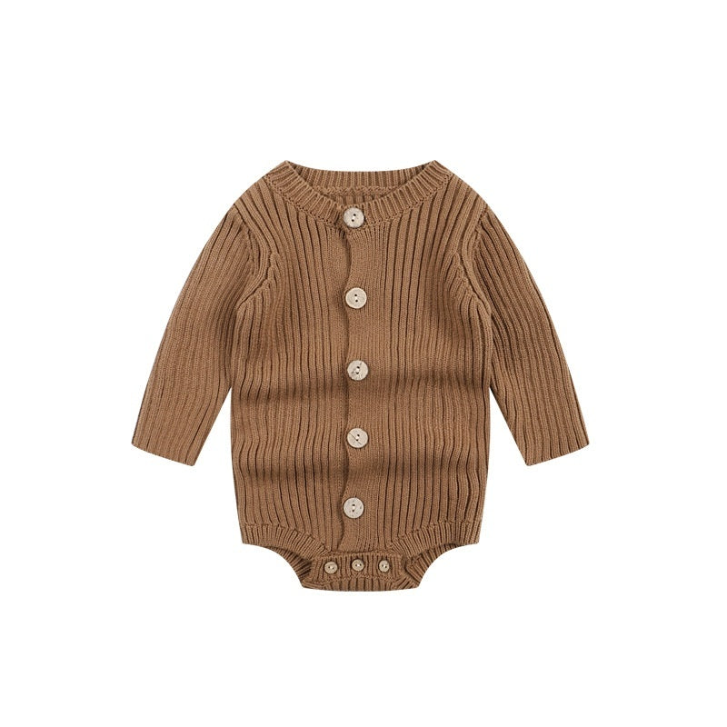 Knitted Sweater Baby Bodysuit One-piece Baby Wear - Cindi Book