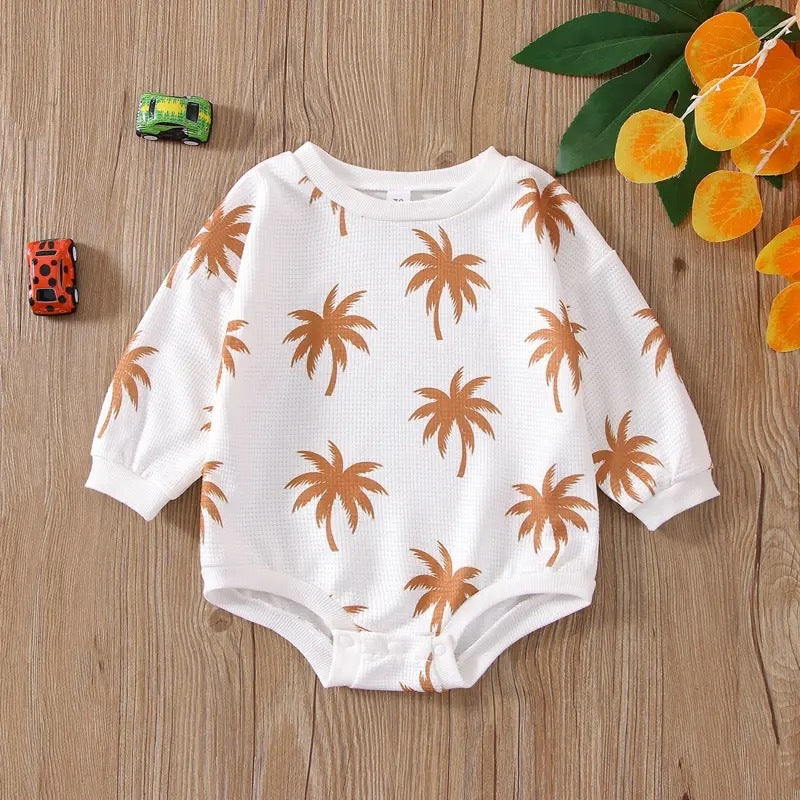 Children Long Sleeve Triangle Romper Breathable Plaid