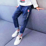 Boys Jeans Autumn And Winter New One-piece Velvet - Cindi Book