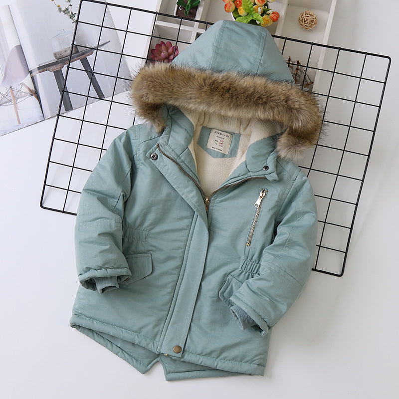 Fleece-lined Thickened Boys Cotton-padded Cotton Wadded Jacket - Cindi Book
