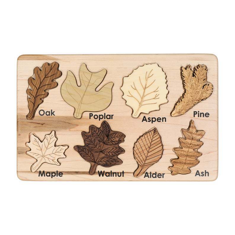 Leaves Montessori Puzzle Stem Toy - Cindi Book