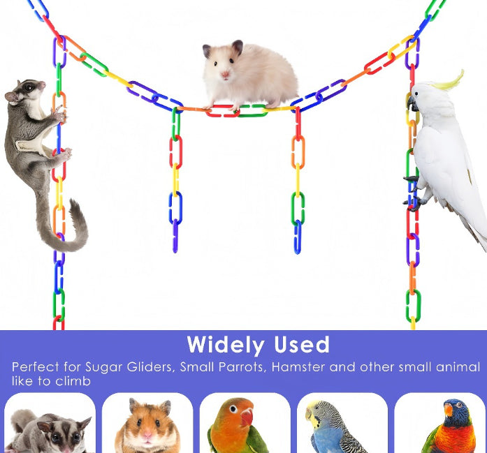 Parrot Toy Bird Supplies C-Shape Plastic Chain - Cindi Book