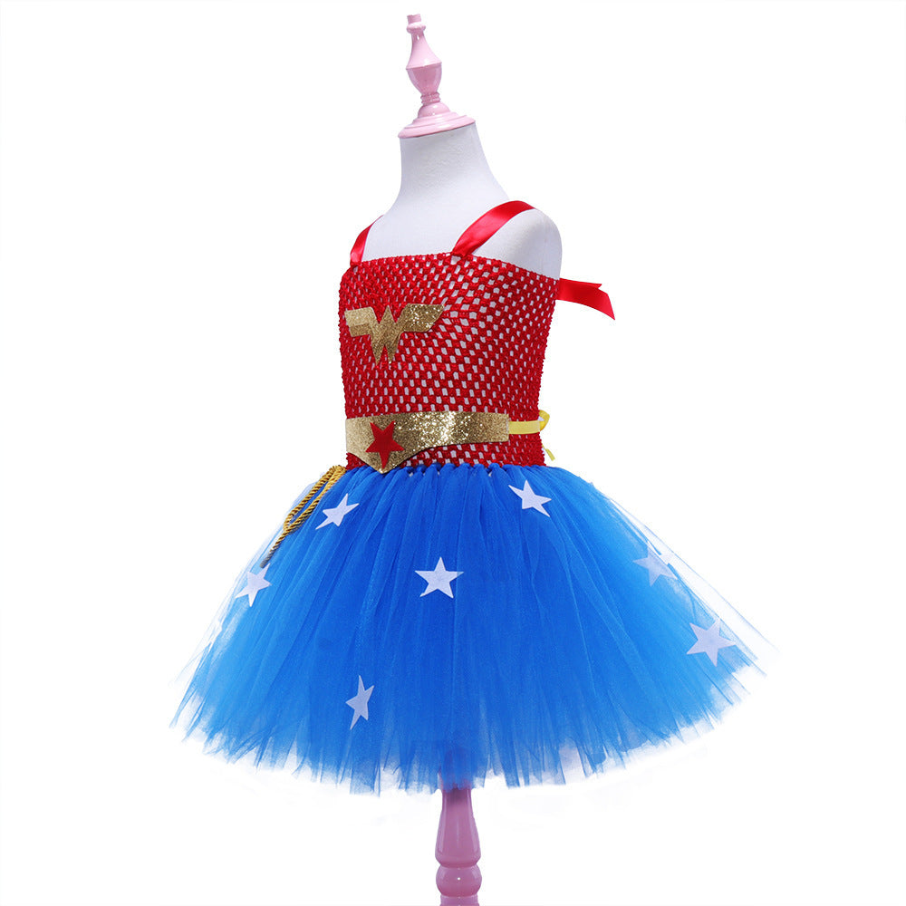 Mesh Tutu Skirt Children's Dance Performance Costume - Cindi Book