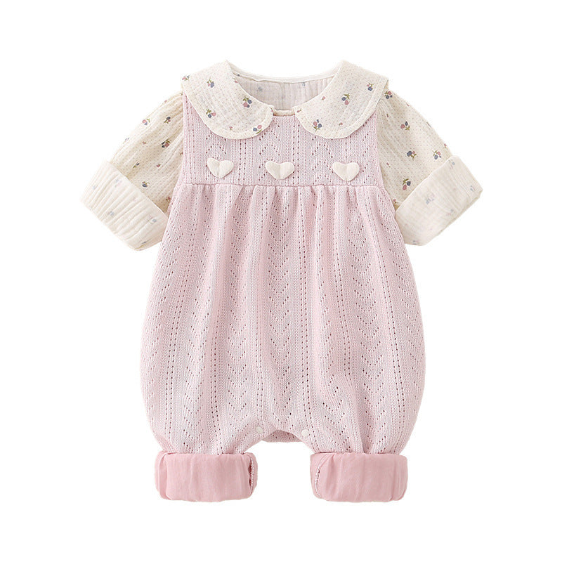 Baby Autumn Suit Baby Girl Cute Rompers Overalls Romper Children's Clothing - Cindi Book