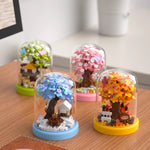 Building Block Bouquet Cherry Blossom Tree House Arbor Day Micro Particles - Cindi Book