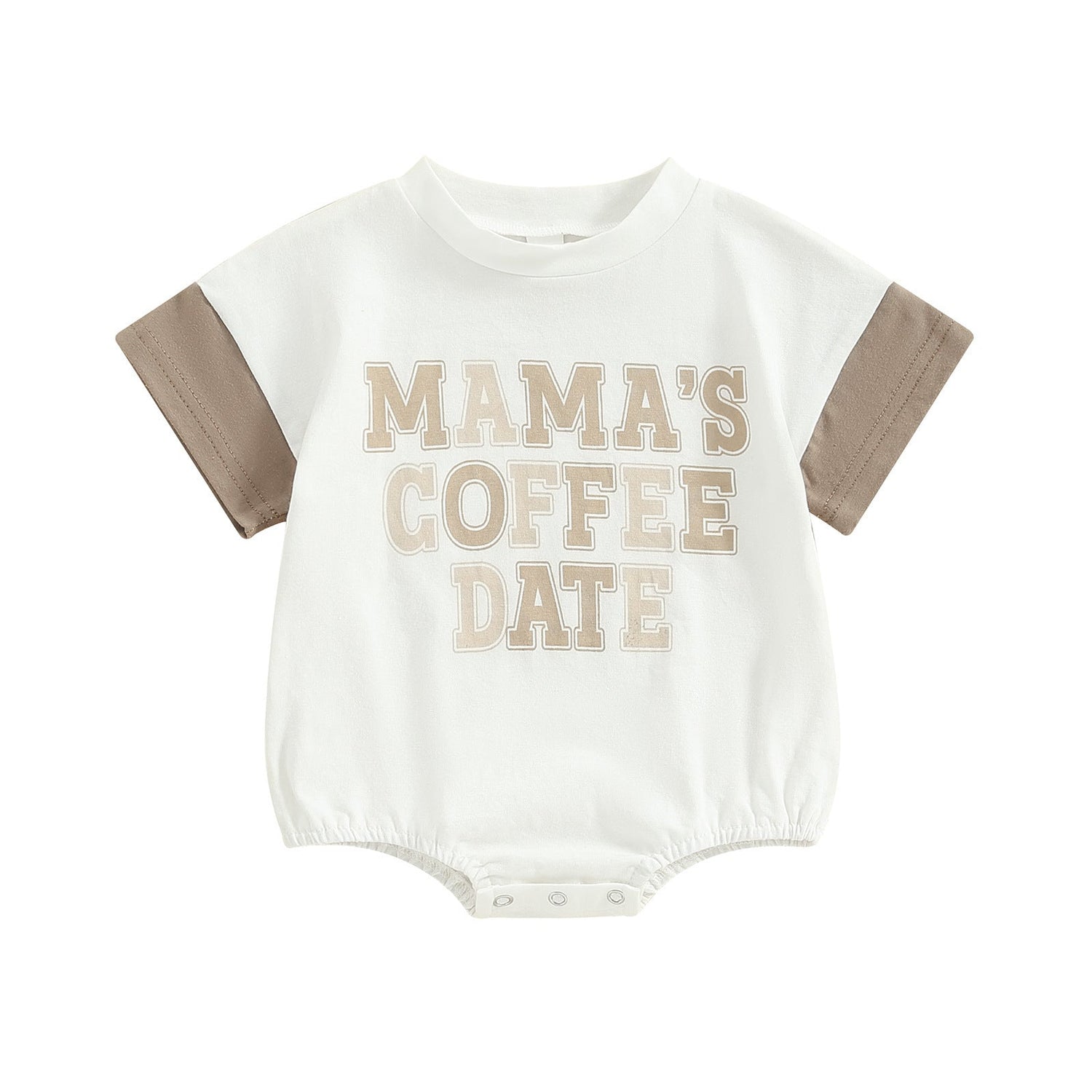 Father's Day Mother's Day Letter Multicolor Printing Short Sleeve Rompers Romper - Cindi Book