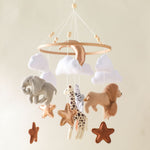 Room Hand-eye Coordination Decoration Wind Chimes Crib Felt Forest Animal Cloud Moon Bed Bell - Cindi Book