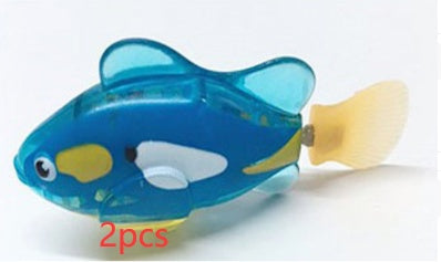 Cat Interactive Electric Fish Water Toy For Indoor Play Swimming Robot Fish Toys For Cat Dog Pet Baby Swimmer Bath Robofish Toys - Cindi Book