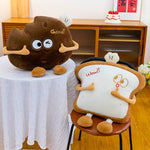 Large Waist Cushion Nap Pillow A Plush Toast Toy - Cindi Book