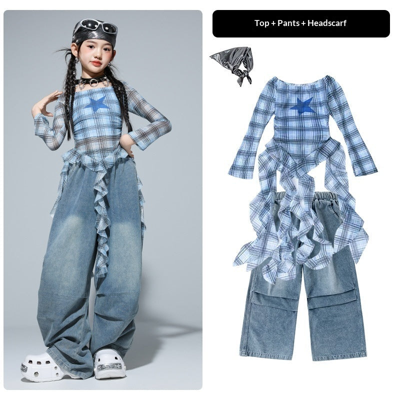 Girls Clothing Kids Hip-Hop Street Dance Trendy Outfit Set - Cindi Book
