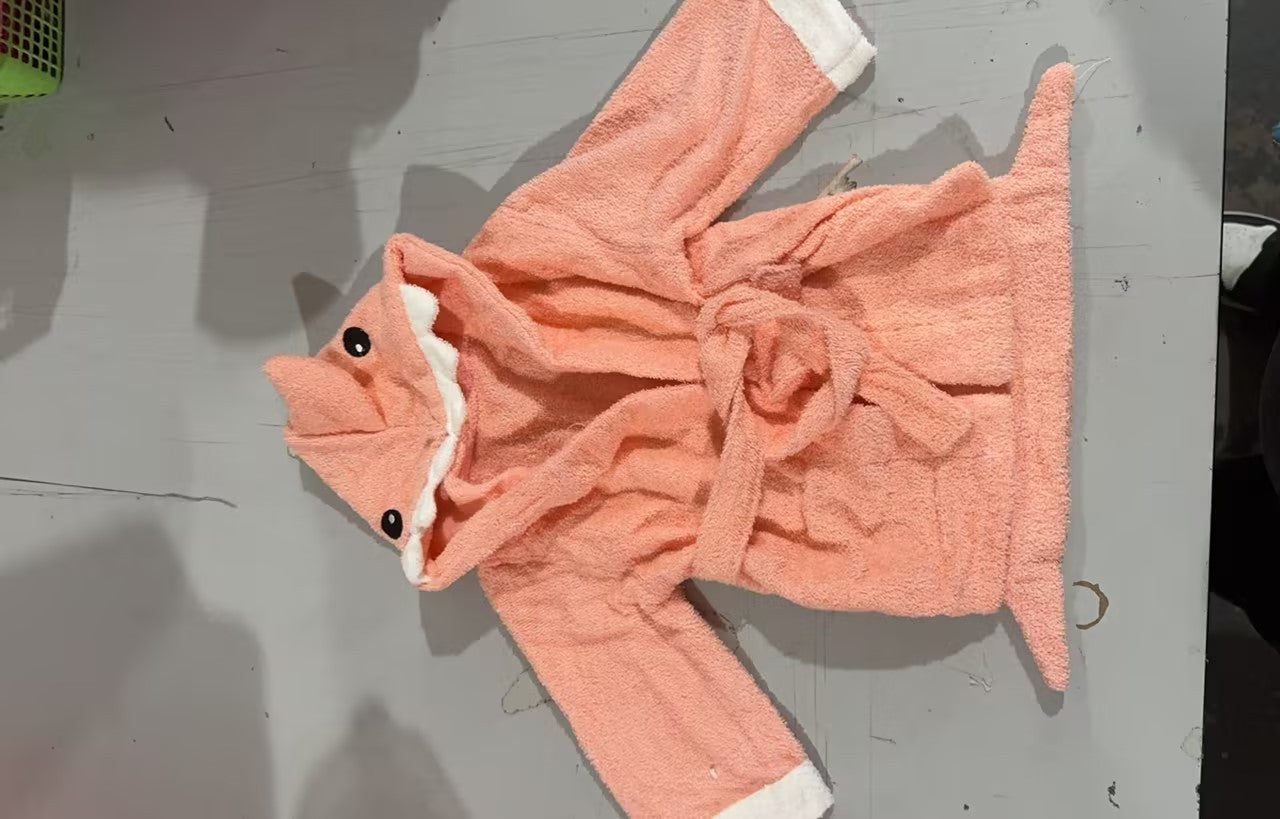 Children's Hooded Absorbent Animal-shaped Bathrobe - Cindi Book