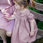 Girls Rustic Cotton And Linen Dress - Cindi Book