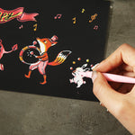 Dreamlike Scratch Art Paper For Kids Crafts - Cindi Book