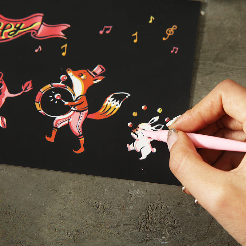 Dreamlike Scratch Art Paper For Kids Crafts - Cindi Book
