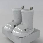 Children Boys Girls Cute Cartoon Waterproof Shoes Safety Rubber Shark Slippers Kids Rain Boots - Cindi Book