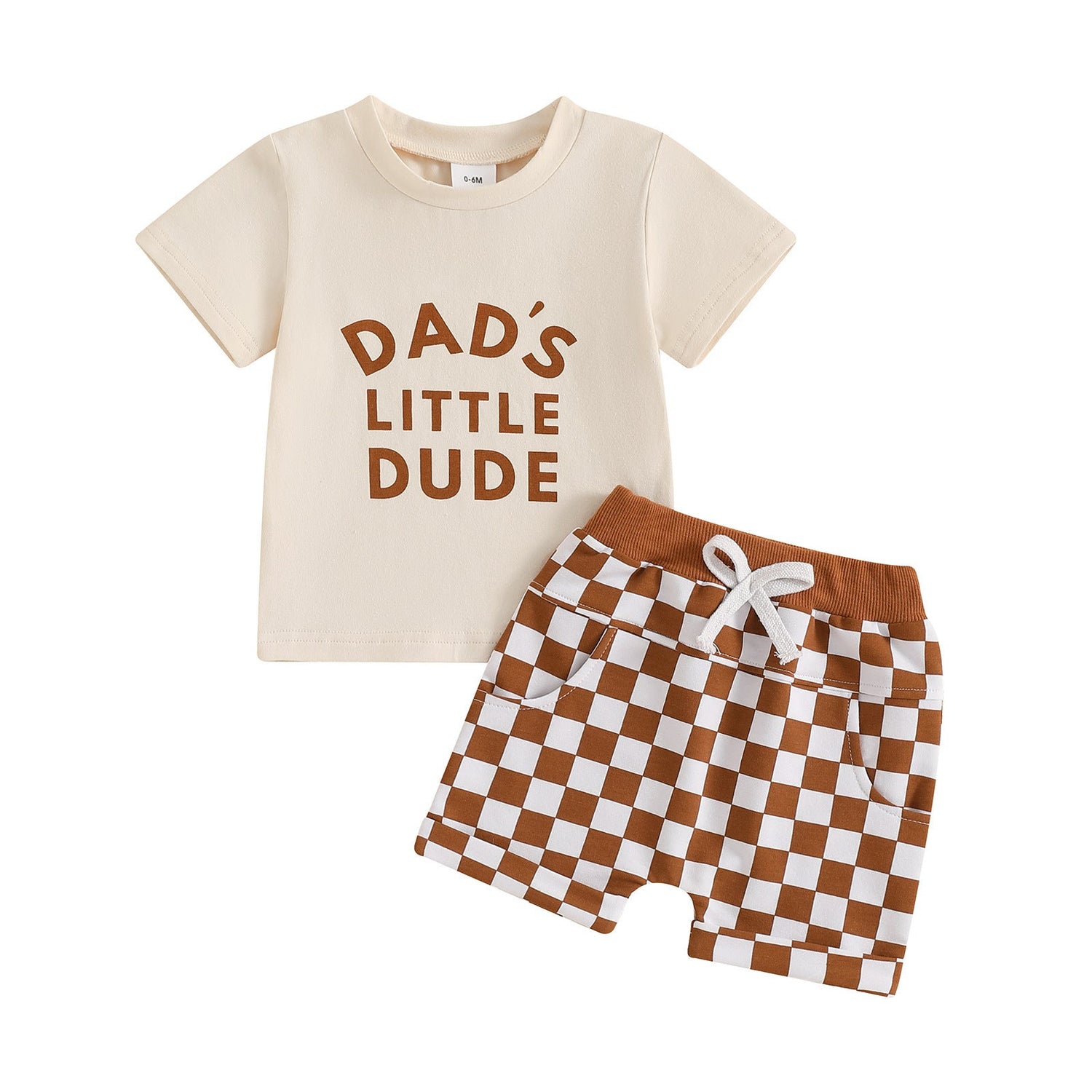 Letter Print Short-sleeve Suit - Cindi Book