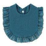 Ruffled Cotton Gauze Lace Bib Saliva Pocket - Cindi Book