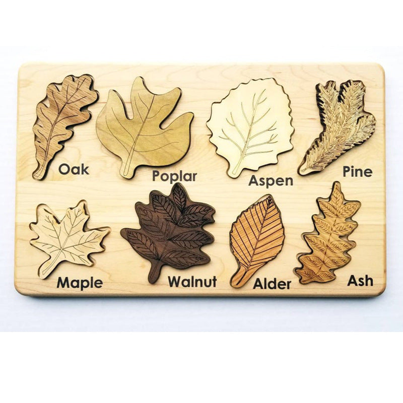Leaves Montessori Puzzle Stem Toy - Cindi Book