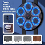 Music Boxing Machine Household With RGB Light Bluetooth-compatible Adults Mode Speed Adjustable For Indoor Kickboxing Karate Fitness Home - Cindi Book