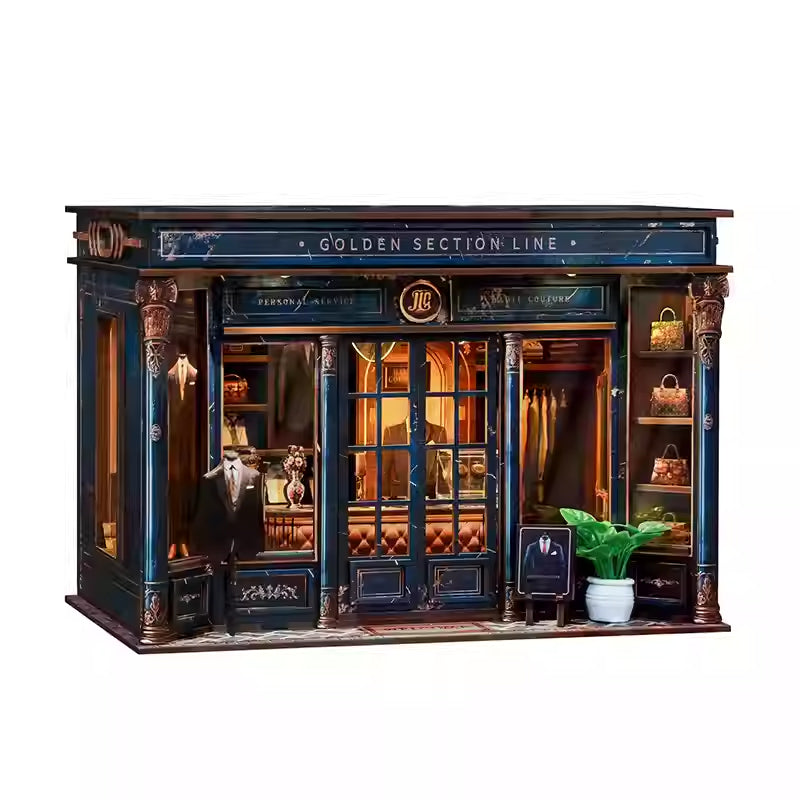 3D Miniature Wooden Building Block Toy With Golden Ratio Lines - Cindi Book