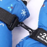 Outdoor Sports Riding Fleece-lined Thickened Finger Children's Ski Gloves - Cindi Book