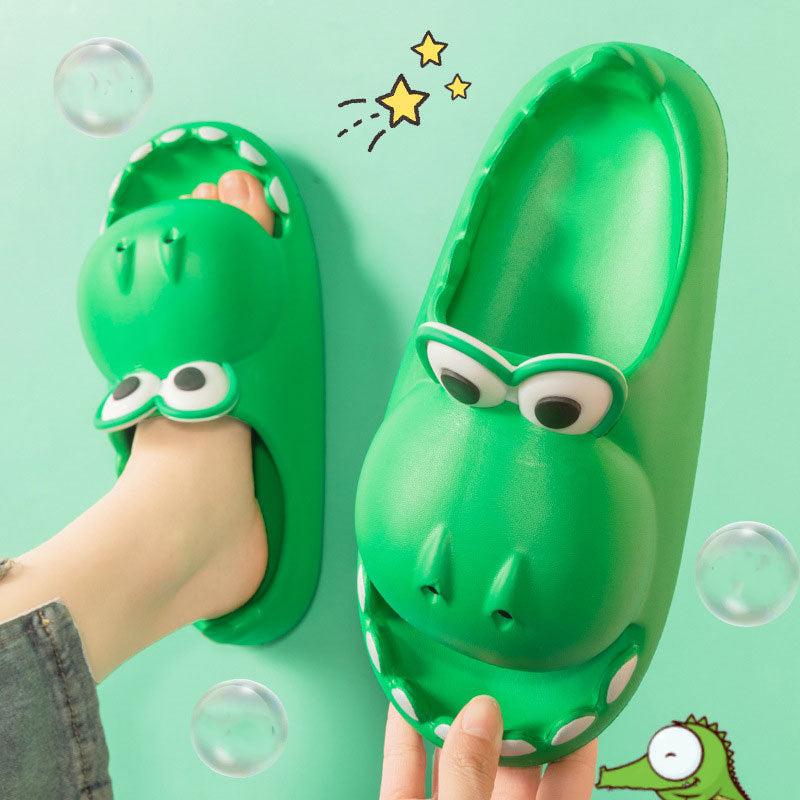 Kids Dinosaur Slippers Wholesale Summer Cartoon Parent Child Outdoor Home EVA Sandals Women Men Kids Cute Slippers Baby Shoes - Cindi Book