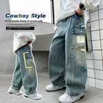 Children's Wear Boys Spring Clothing Pants Straight - Cindi Book